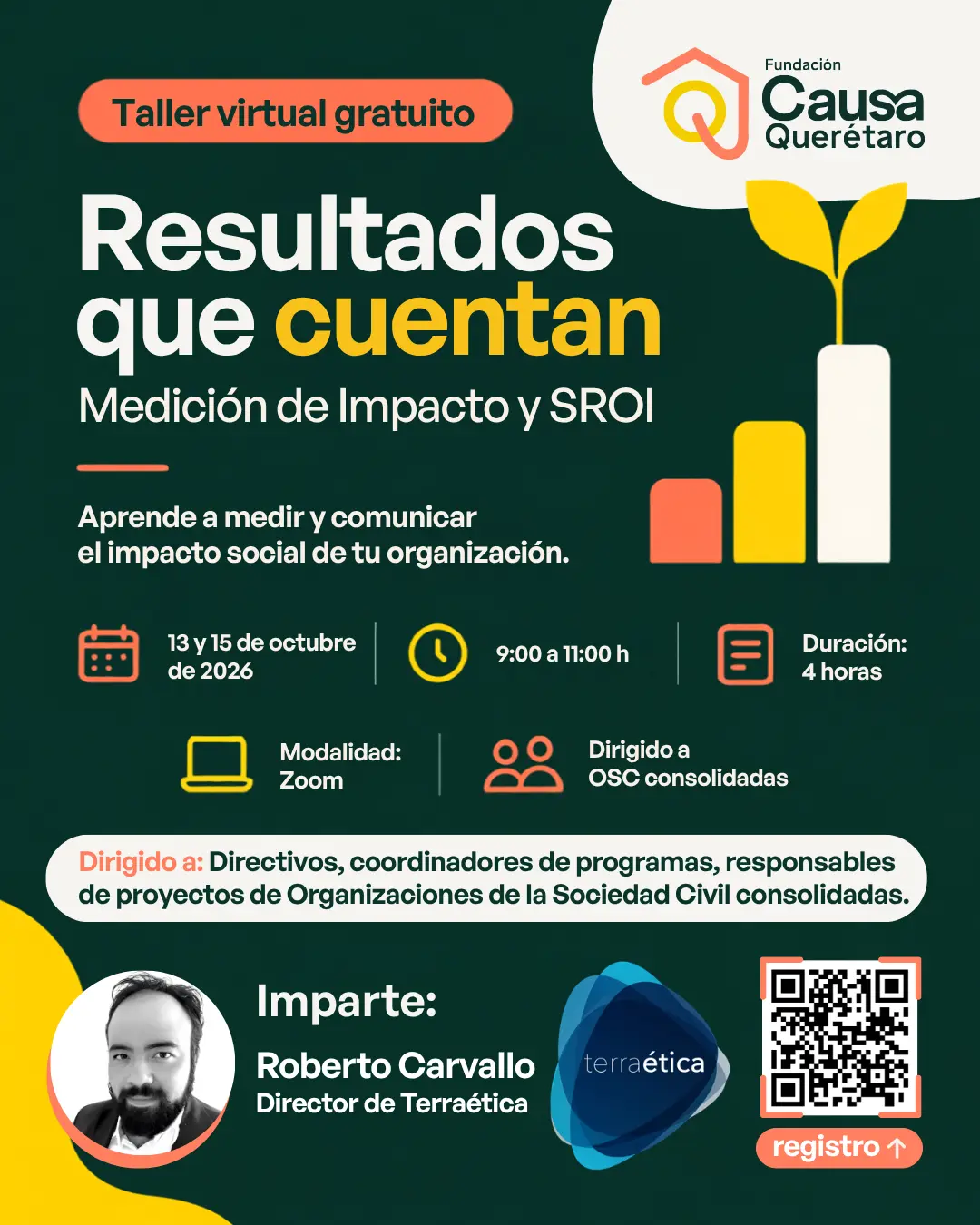 Taller medición de impacto y SROI para Organizaciónes de la Sociedad Civil OSC