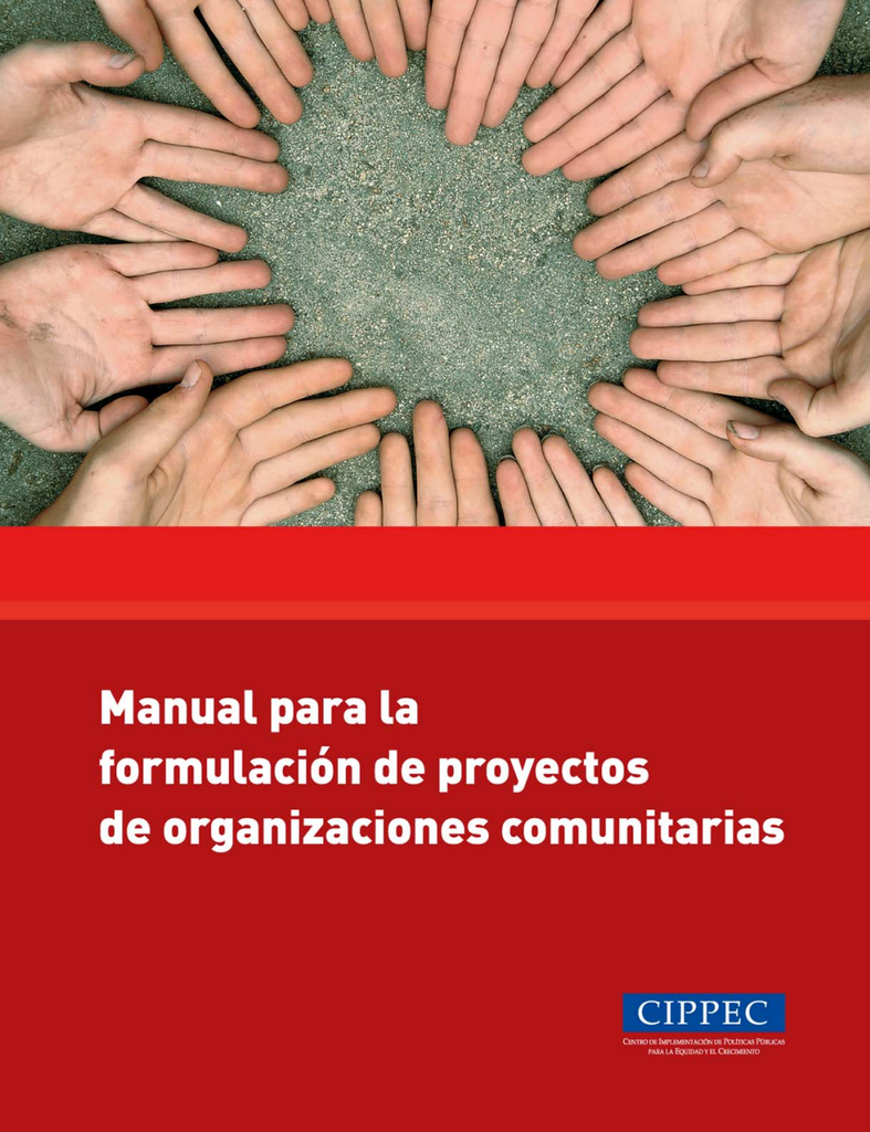 Manual para la formulación de proyectos de organizaciones comunitarias ...
